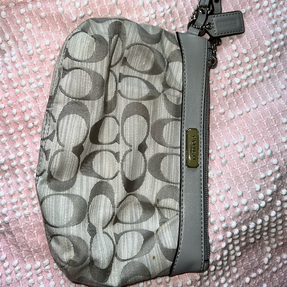 Grey Coach Clutch